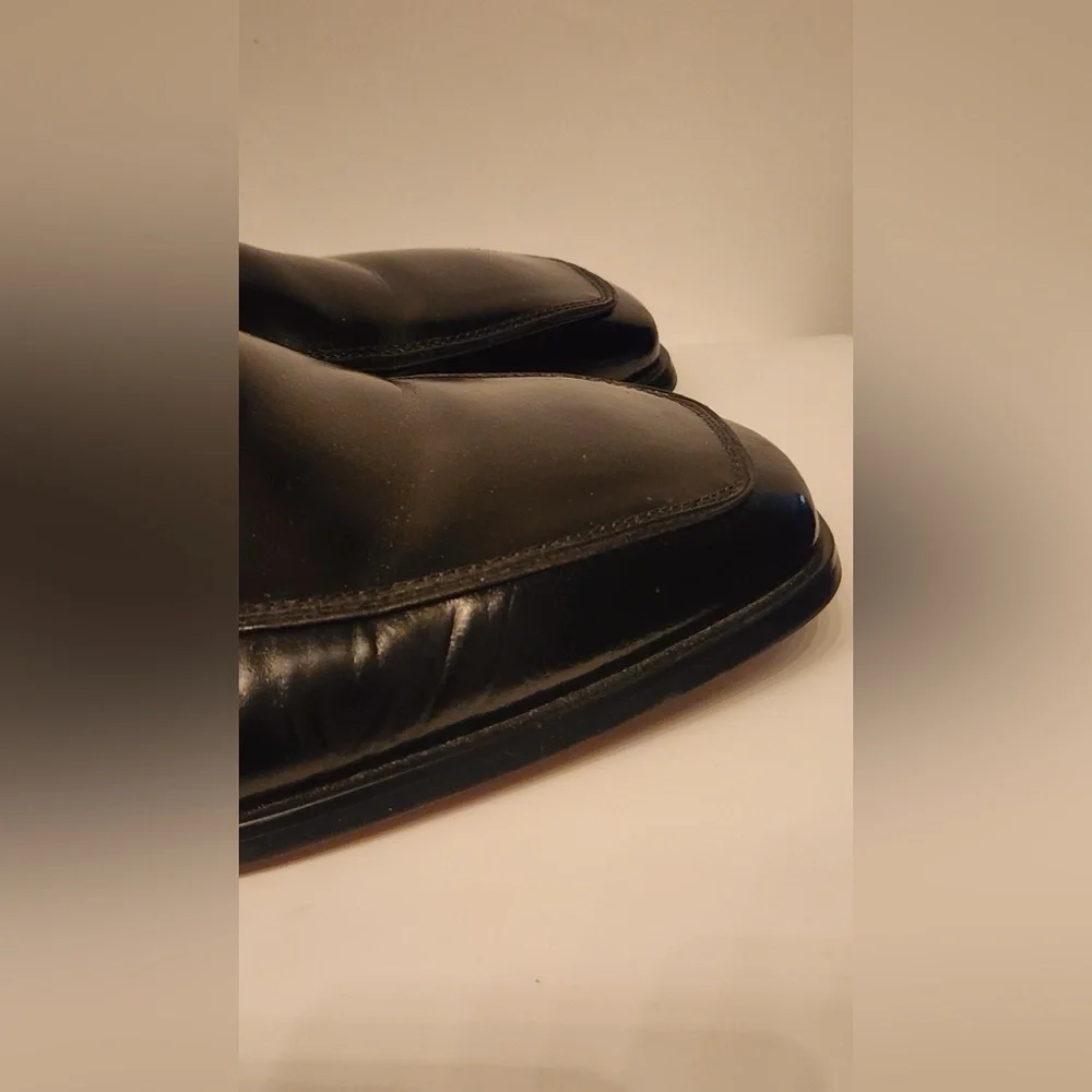 Giorgio Venturi Black Leather Men's Dress Shoes Size 12